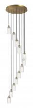  126B-12P-BB-G434-7DE - Crown Point - 12 Light - 24 inch - Brushed Brass - Multi Pendant