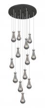  132BK-451-1P-SN-G451-5SM-20 - Owego - 13 Light - 32 inch - Brushed Satin Nickel - Multi Pendant