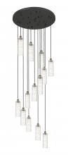  132BK-B-13P-BB-G434-12DE - Crown Point - 13 Light - 32 inch - Brushed Brass - Multi Pendant