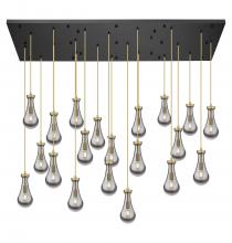 Innovations Lighting 172BK-451-1P-BB-G451-5SM-20 - Owego - 21 Light - 71 inch - Brushed Brass - Multi Pendant