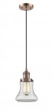  201C-AC-G192 - Bellmont - 1 Light - 6 inch - Antique Copper - Cord hung - Mini Pendant