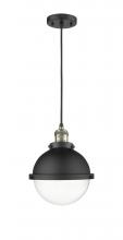  201C-BAB-HFS-82-BK - Hampden - 1 Light - 9 inch - Black Antique Brass - Cord hung - Mini Pendant