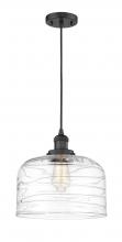 Innovations Lighting 201C-BK-G713-L-LED - Bell - 1 Light - 12 inch - Matte Black - Cord hung - Mini Pendant