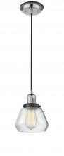 Innovations Lighting 201CBP-PNBK-G172 - Fulton - 1 Light - 7 inch - Polished Nickel - Cord hung - Mini Pendant