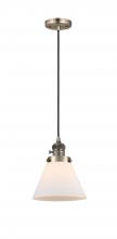 Innovations Lighting 201CSW-AB-G41 - Cone - 1 Light - 8 inch - Antique Brass - Cord hung - Mini Pendant