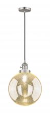 Innovations Lighting 201CSW-SN-G208-10 - Beacon - 1 Light - 10 inch - Brushed Satin Nickel - Cord hung - Mini Pendant