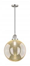 Innovations Lighting 201CSW-SN-G208-12 - Beacon - 1 Light - 12 inch - Brushed Satin Nickel - Cord hung - Mini Pendant