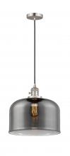 Innovations Lighting 201CSW-SN-G73-L-LED - Bell - 1 Light - 12 inch - Brushed Satin Nickel - Cord hung - Mini Pendant