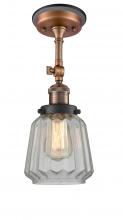  201FBP-ACBK-G142 - Chatham - 1 Light - 7 inch - Antique Copper - Semi-Flush Mount