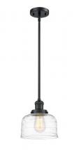 Innovations Lighting 201S-BK-G713-LED - Bell - 1 Light - 8 inch - Matte Black - Stem Hung - Mini Pendant