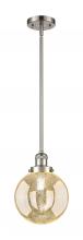 Innovations Lighting 201S-SN-G208-8 - Beacon - 1 Light - 8 inch - Brushed Satin Nickel - Stem Hung - Mini Pendant