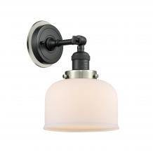  203BK-BPSN-HRSN-G71 - Bell - 1 Light - 8 inch - Matte Black - Sconce