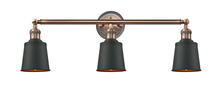  205BP-ACBK-M9-BK - Addison - 3 Light - 32 inch - Antique Copper - Bath Vanity Light