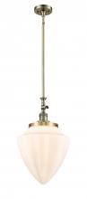  206-AB-G661-12 - Bullet - 1 Light - 12 inch - Antique Brass - Stem Hung - Mini Pendant