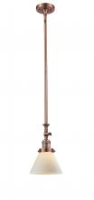  206-AC-G41 - Cone - 1 Light - 8 inch - Antique Copper - Stem Hung - Mini Pendant