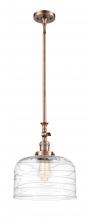 Innovations Lighting 206-AC-G713-L-LED - Bell - 1 Light - 12 inch - Antique Copper - Stem Hung - Mini Pendant