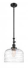 Innovations Lighting 206-BK-G713-L-LED - Bell - 1 Light - 12 inch - Matte Black - Stem Hung - Mini Pendant