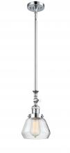  206-PC-G172 - Fulton - 1 Light - 7 inch - Polished Chrome - Stem Hung - Mini Pendant