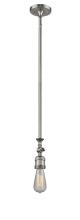 Innovations Lighting 206-SN-LED - Bare Bulb - 1 Light - 3 inch - Brushed Satin Nickel - Stem Hung - Mini Pendant