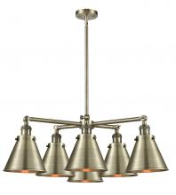  207-6CR-AB-M13-AB - Appalachian 6 Light Chandelier