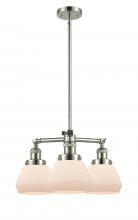  207-PN-G171-LED - Fulton - 3 Light - 22 inch - Polished Nickel - Stem Hung - Chandelier