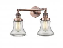  208-AC-G192 - Bellmont - 2 Light - 17 inch - Antique Copper - Bath Vanity Light