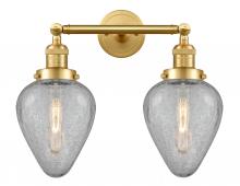 Innovations Lighting 208-SG-G165-LED - Geneseo - 2 Light - 17 inch - Satin Gold - Bath Vanity Light