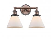  208BP-ACBK-G41 - Cone - 2 Light - 18 inch - Antique Copper - Bath Vanity Light