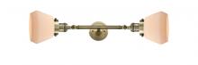  208L-AB-G171 - Fulton - 2 Light - 7 inch - Antique Brass - Bath Vanity Light