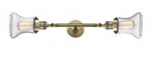  208L-AB-G194 - Bellmont - 2 Light - 6 inch - Antique Brass - Bath Vanity Light