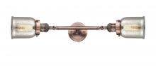  208L-AC-G58 - Bell - 2 Light - 5 inch - Antique Copper - Bath Vanity Light