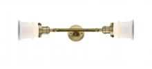  208L-BB-G181S - Canton - 2 Light - 6 inch - Brushed Brass - Bath Vanity Light