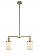  209-AB-G311 - Dover - 2 Light - 21 inch - Antique Brass - Stem Hung - Island Light