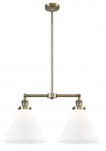 Innovations Lighting 209-AB-G41-L - Cone - 2 Light - 21 inch - Antique Brass - Stem Hung - Island Light