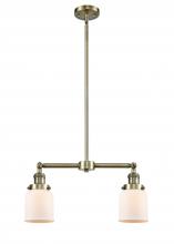  209-AB-G51 - Bell - 2 Light - 21 inch - Antique Brass - Stem Hung - Island Light