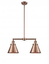  209-AC-M13-AC - Appalachian - 2 Light - 23 inch - Antique Copper - Stem Hung - Island Light