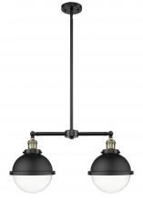  209-BAB-HFS-82-BK - Hampden - 2 Light - 18 inch - Black Antique Brass - Stem Hung - Island Light