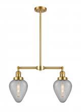  209-SG-G165 - Geneseo - 2 Light - 21 inch - Satin Gold - Stem Hung - Island Light