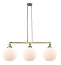 Innovations Lighting 213-AB-G201-12 - Beacon - 3 Light - 44 inch - Antique Brass - Stem Hung - Island Light