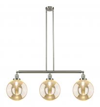 Innovations Lighting 213-SN-G208-10 - Beacon - 3 Light - 42 inch - Brushed Satin Nickel - Stem Hung - Island Light