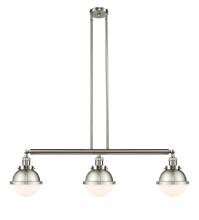  213-SN-HFS-61-SN - Hampden - 3 Light - 40 inch - Brushed Satin Nickel - Stem Hung - Island Light