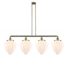  214-AB-G661-12 - Bullet - 4 Light - 50 inch - Antique Brass - Stem Hung - Island Light