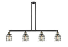  214-BAB-G58-CE - Bell Cage - 4 Light - 50 inch - Black Antique Brass - Stem Hung - Island Light