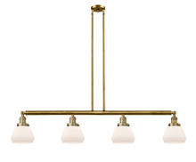  214-BB-G171 - Fulton - 4 Light - 51 inch - Brushed Brass - Stem Hung - Island Light