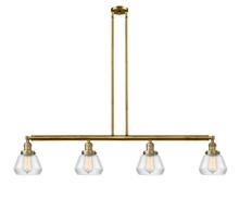  214-BB-G172 - Fulton - 4 Light - 51 inch - Brushed Brass - Stem Hung - Island Light