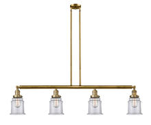  214-BB-G182 - Canton - 4 Light - 51 inch - Brushed Brass - Stem Hung - Island Light