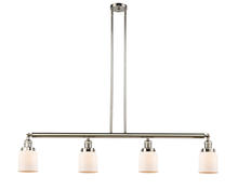  214-PN-G51 - Bell - 4 Light - 50 inch - Polished Nickel - Stem Hung - Island Light