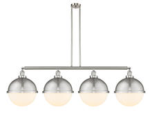  214-SN-HFS-121-SN - Hampden - 4 Light - 58 inch - Brushed Satin Nickel - Stem Hung - Island Light