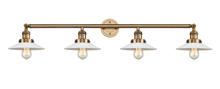 Innovations Lighting 215-BB-G1-LED - Halophane - 4 Light - 45 inch - Brushed Brass - Bath Vanity Light