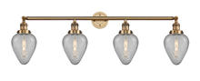 Innovations Lighting 215-BB-G165-LED - Geneseo - 4 Light - 43 inch - Brushed Brass - Bath Vanity Light